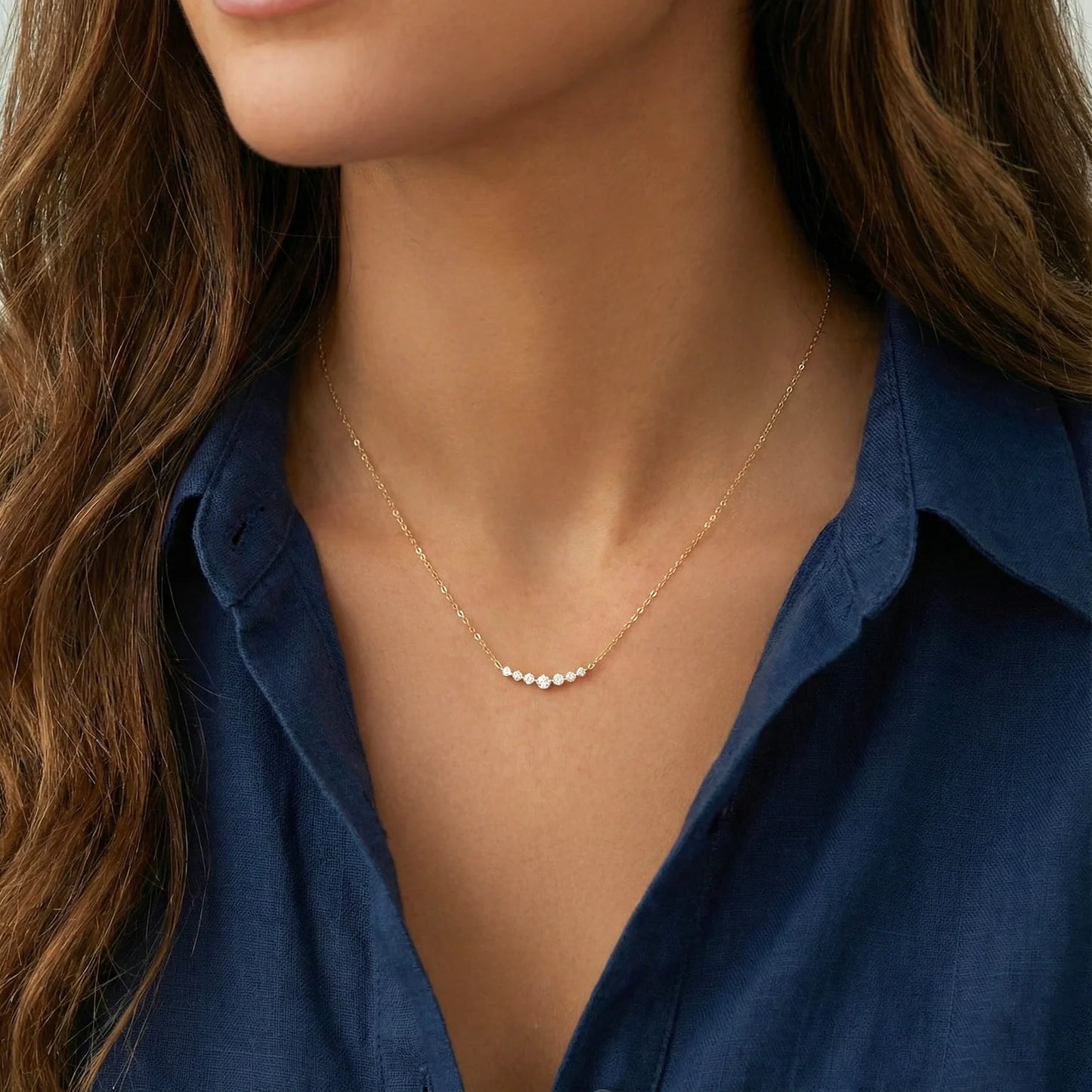 EYS Classic Arc Diamond Necklace